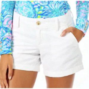 EUC Lilly Pulitzer Callahan Shorts White Size 6